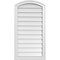 Ekena Millwork Arch Top Surface Mount PVC Gable Vent: Functional, w/ 2"W x 1-1/2"P Brickmould Frame, 20"W x 38"H GVPAR20X3802SF - alternate 1